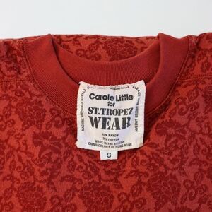 Vtg. Carole Little for St. Tropez Wear Knitwear/ Sweatshirt Burnt Orange S